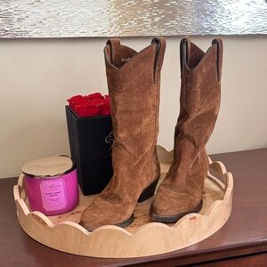 Saint Laurent Brown Heeled Boots